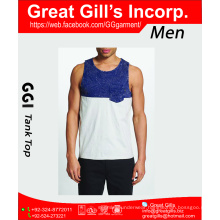 High quality 100% cotton dry fit tank top gym for men